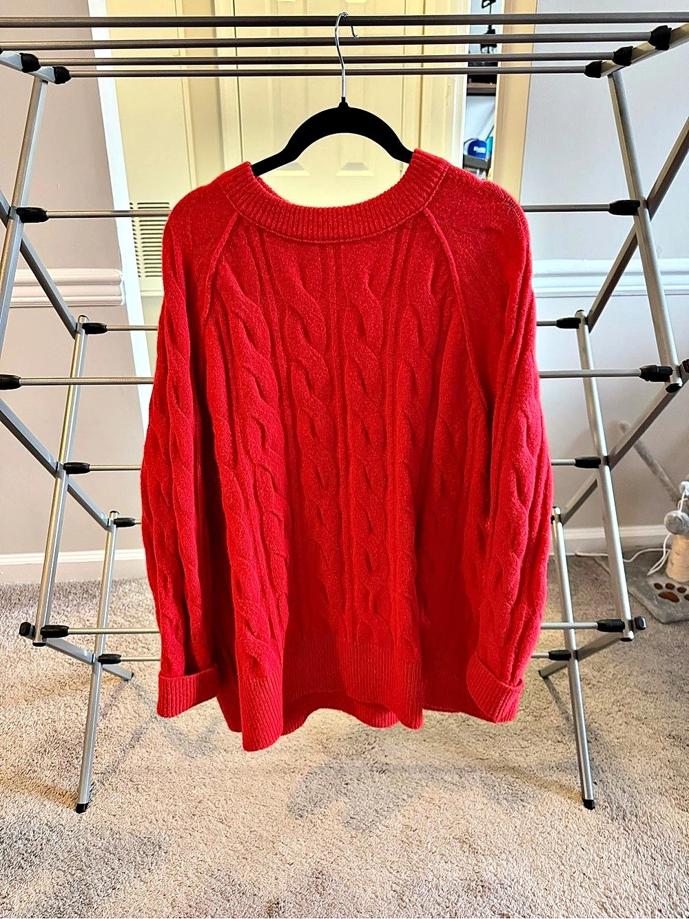 aerie Cable Knit Crewneck Sweater